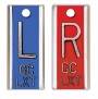 Aluminum Right &amp;amp; Left (5/8&amp;quot;) Vertical Marker Set (2 Lines With 3 Character Max)